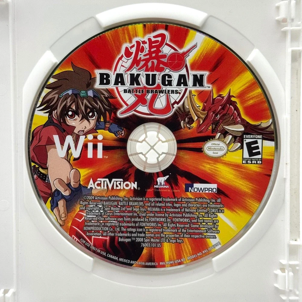 Bakugan Battle Brawlers Nintendo Wii‎ Game CIB Complete Manual 2009
